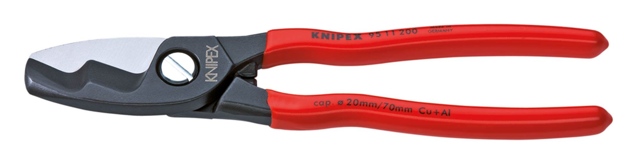 Knipex Kabelschere 200mm mit Kunststoff Griff | 95 11 200
