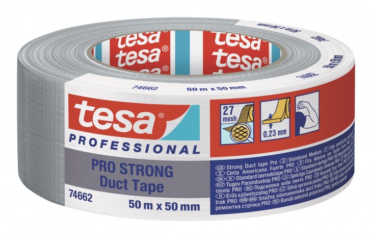 Tesa 2023 Freisteller Duct-Tape-PRO-STRONG-silber-50m-50mm 74662-00003-00