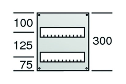 Striebel 2017 Zeichnung Abdeckung-Verteilerfeld-B250xH300mm-Kunststoff-transparentem-Deckel-Scharnierend AS12