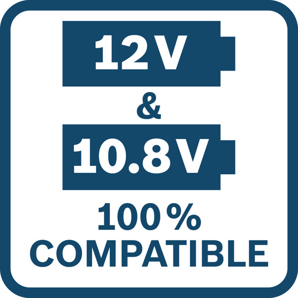 10,8 & 12 Volt 100 % kompatibel
