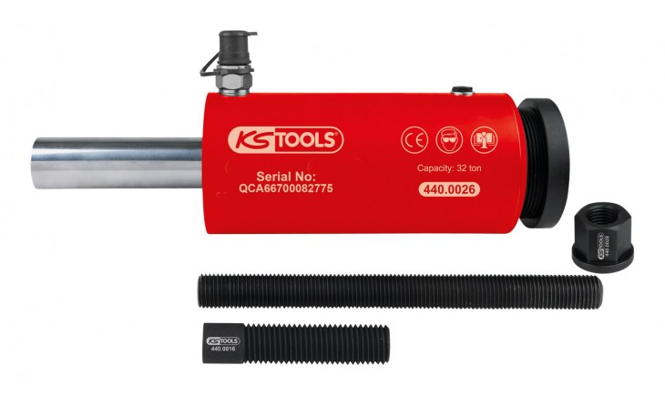 KS-Tools 2020 Freisteller Druck-Zug-Hydraulikzylinder-Satz-32t-6-teilig 440-0025