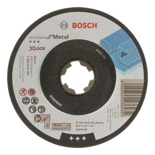 Bosch 2024 Freisteller X-LOCK-Standard-for-Metal-Trennscheibe-gekroepft-125-mm 2608619783