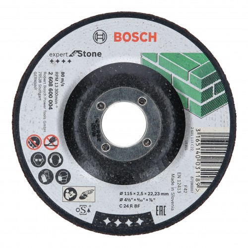 Bosch 2022 Freisteller Zubehoer-Expert-for-Stone-C-24-R-BF-Trennscheibe-gekroepft-115-x-2-5-mm 2608600004