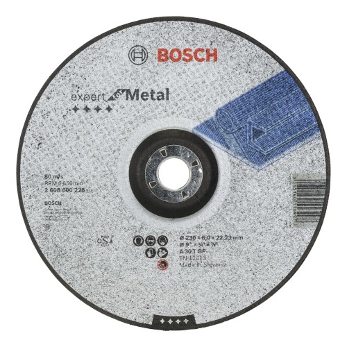 Bosch 2022 Freisteller Zubehoer-Expert-for-Metal-A-30-T-BF-Schruppscheibe-gekroepft-230-x-22-23-x-6-mm 2608600228