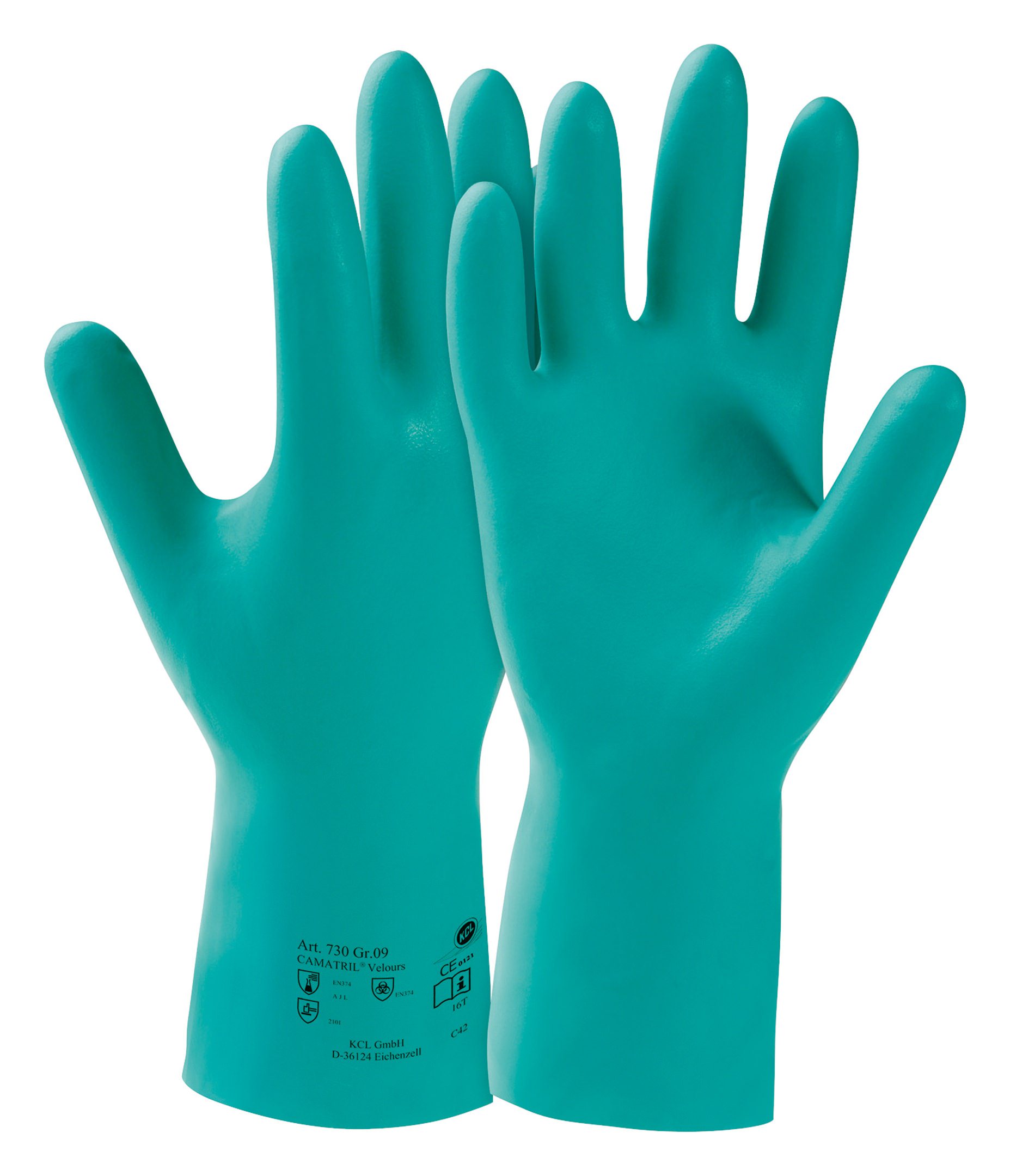 blau Länge 3 Paar  Chemikalienschutzhandschuhe Latex   Fb 30 cm Gr.:  9 10