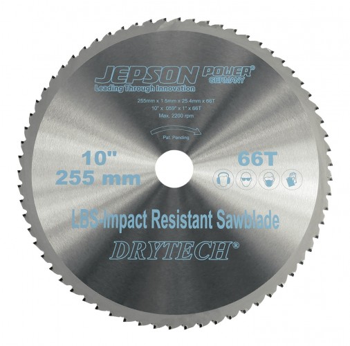 Jepson 2023 Freisteller HM-Saegeblatt-Drytech-D255-x-25-4-x-1-5-mm-66Z-Stahl-duennwandig-LBS-schockresistent-Jepso 72225566