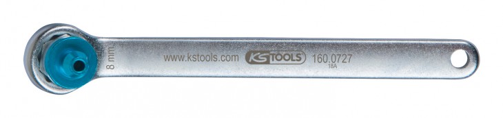 KS-Tools 2020 Freisteller Bremsen-Entlueftungsschluessel-extra-kurz-8-mm-blau 160-0727 1