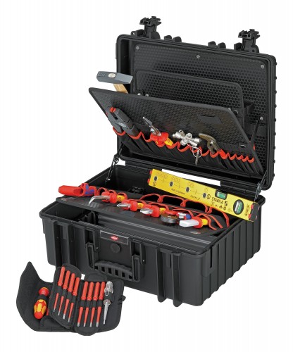Knipex 2020 Freisteller Werkzeugkoffer-Robust-34-Elektro-26-teilig