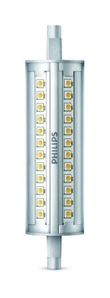 Philips 2017 Foto LED-Roehrenlampe-R7s-14W-3000K-warmweiss-1600lm-dimmbar-AC-35mm COREPROR7S118MM14-100W830D