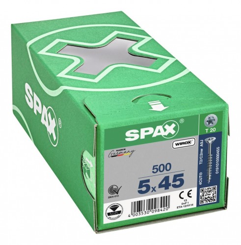 Spax 2023 Freisteller Senkkopfschraube-T-STAR-5-x-45-30-Wirox-HP 0191010500455 1