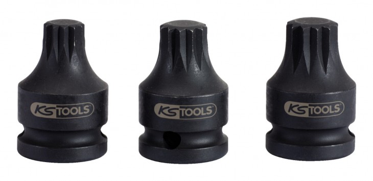 KS-Tools 2020 Freisteller 1-2-Kraft-Bit-Stecknuss-XZN-kurz-M1 515-117