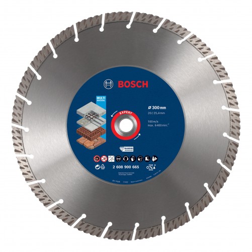 Bosch 2022 Freisteller EXPERT-MultiMaterial-Diamanttrennscheiben-300-x-20-25-40-x-3-x-15-mm-Tischsaegen 2608900665