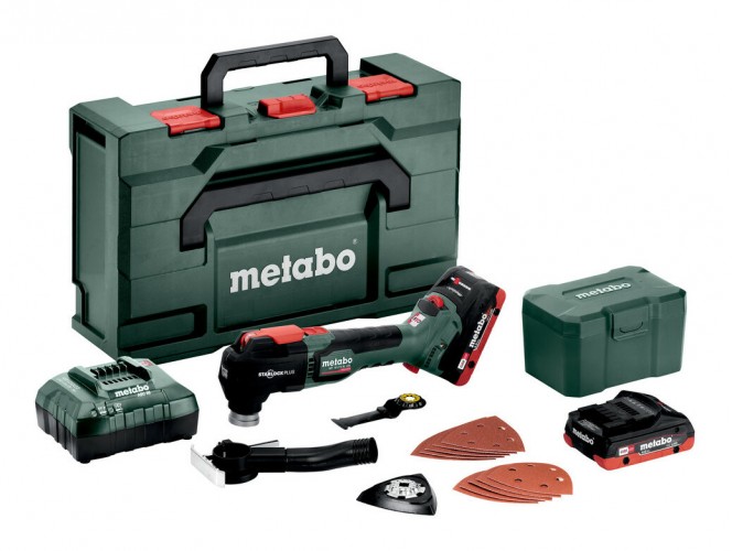 Metabo 2021 Freisteller MT-18-LTX-BL-QSL-Akku-Multitool-2x-4-0-Ah-LiHD-in-metaBOX 613088800