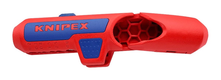Knipex Koax-Abisolierwerkzeug Ø8-13mm 0,2-4qmm Rundschnitt 16 95 01 SB 