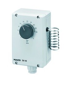 Maico 2017 Foto Thermostat-grau-1W-Aufputz-IP54-230V-0-50C-16A-1-5K TH16