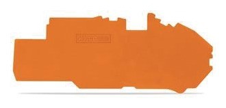 Wago 2020 Freisteller Abschluss-Zwischenplatte-Serie-rastbar-orange 2016-7792