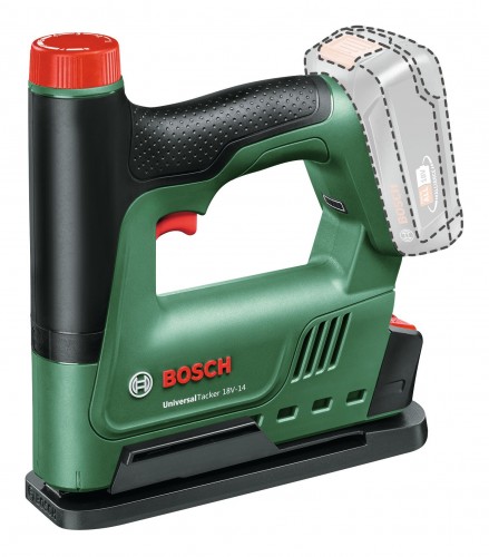Bosch 2024 Freisteller Akku-Tacker-UniversalTacker-18V-14-Ohne-Akku-1000-Klammern-Papierabstandshalter-Karton 06032A7001 1