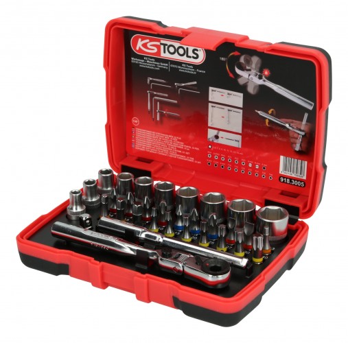 KS-Tools 2020 Freisteller 1-4-TORSIONpower-Bit-Stecknuss-Box-33-teilig 918-3005 1