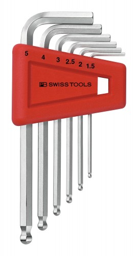 PB-Swiss-Tools 2022 Freisteller Winkelschraubendreher-Satz-Kunststoffhalter-6-teilig-1-5-5-mm-Kugelkopf PB-212-H-5