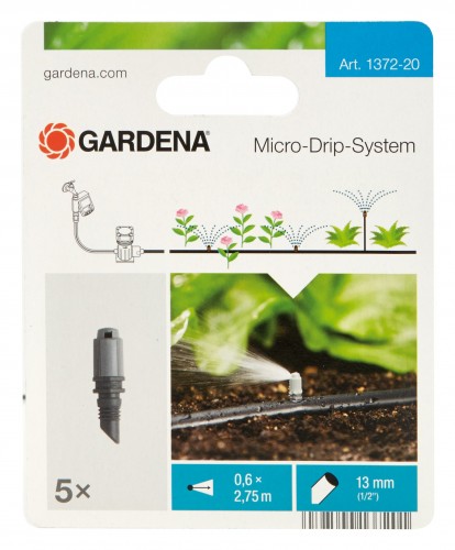 5 Stück 1372-20 Gardena Endstreifendüse für Micro-Drip-System 
