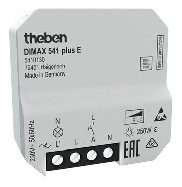 Theben 2020 Freisteller Tastdimmer-250W-universal-Unterputz-Lichtwertspeicher 5410130