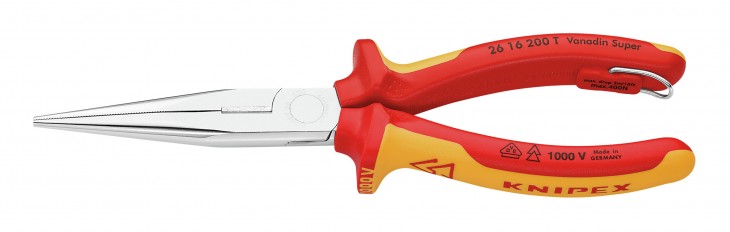 Knipex 2019 Freisteller Flachrundzange-VDE-TT-200mm-K-Griff